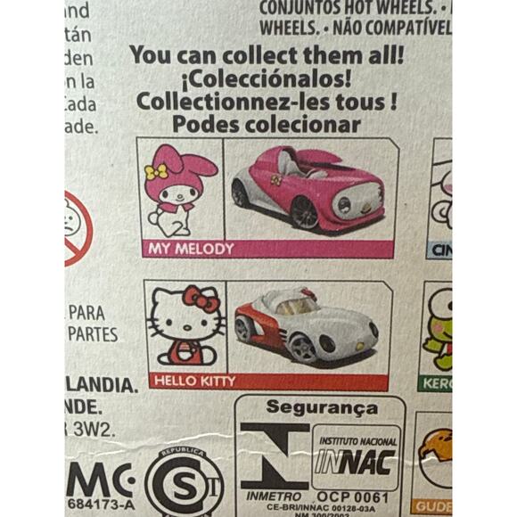 Hot Wheels 2021 Character Cars HELLO KITTY-Sanrio RED White Diecast Car NIP 1/64 - Picture 5 of 8